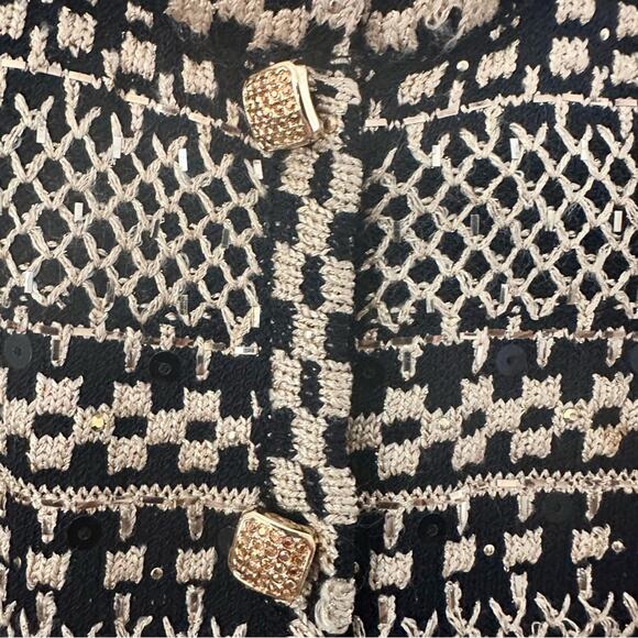 St. John Evening Gold and Black Embroidered Jacket Size Small - Picture 6 of 9